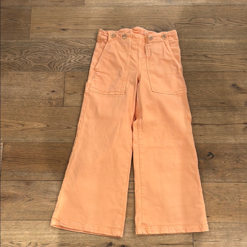 Pilcro Peach Wide-Leg Pants from Anthropologie